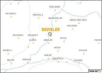 map of Sevişler