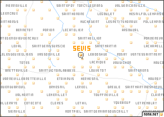 map of Sévis