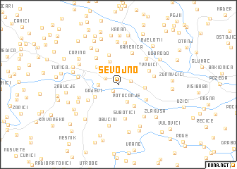 map of Sevojno