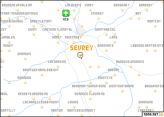 map of Sevrey