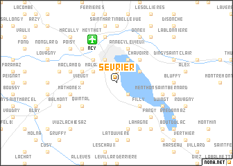 map of Sévrier