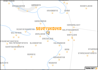 map of Sevryukovka