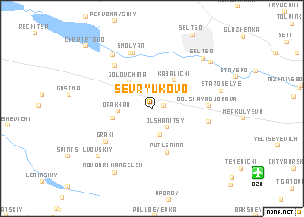 map of Sevryukovo