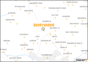 map of Sevryukovo