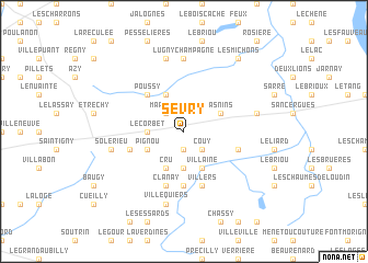 map of Sévry