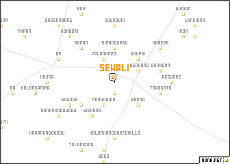 map of Séwali