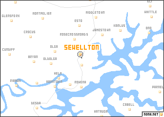 map of Sewellton