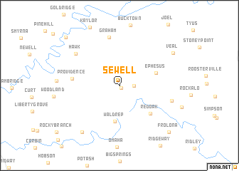 map of Sewell