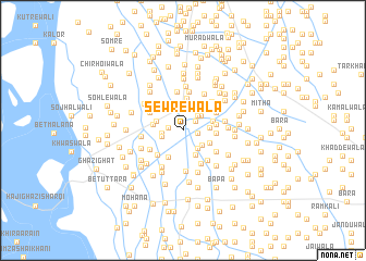 map of Sewrewāla