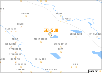 map of Sexsjö