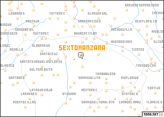 map of Sexto Manzana