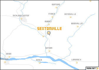 map of Sextonville