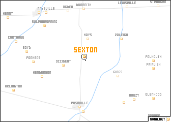 map of Sexton