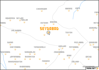 map of Şeydābād