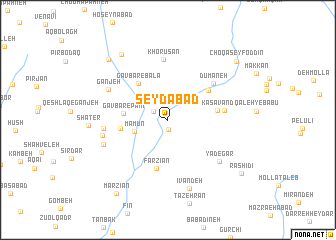 map of Şeydābād