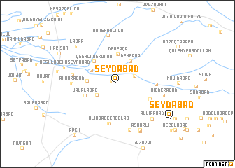 map of Şeydābād