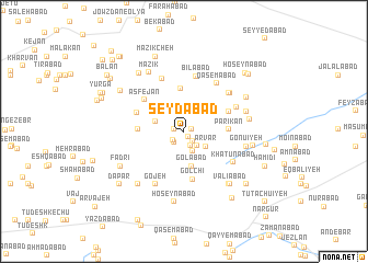 map of Şeydābād