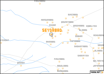 map of Şeydābād