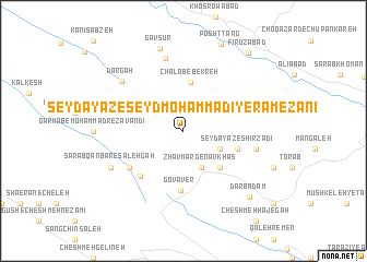 map of Şeyd Ayāz-e Şeyd Moḩammadī-ye Rameẕānī