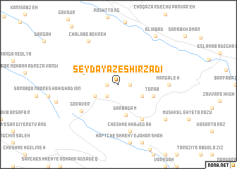 map of Şeyd Ayāz-e Shīrzādī