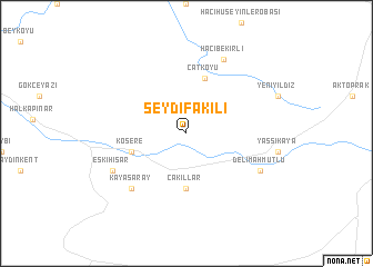 map of Seydifakılı