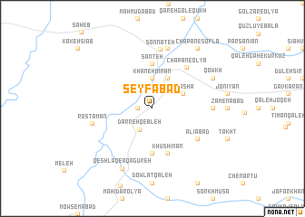 map of Seyfābād