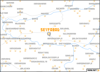 map of Seyfābād