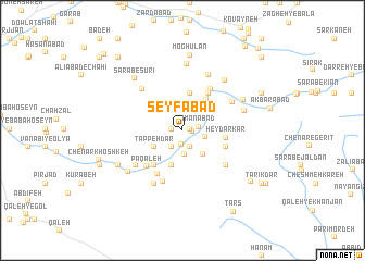 map of Seyfābād