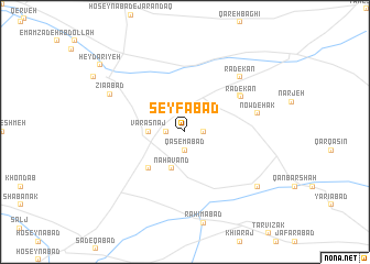 map of Seyfābād