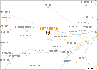 map of Seyfābād