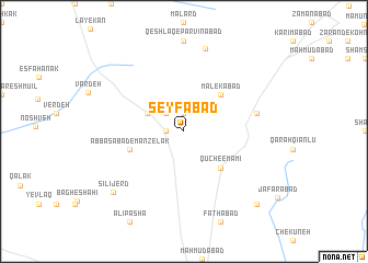 map of Seyfābād