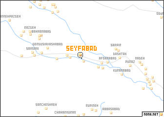 map of Seyfābād