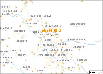 map of Seyfābād