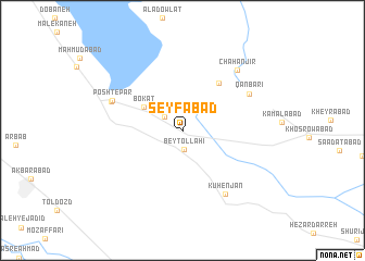 map of Seyfābād