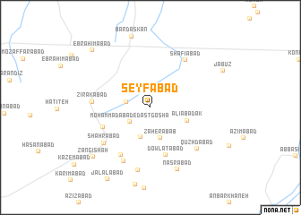 map of Seyfābād