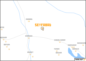 map of Seyfābād