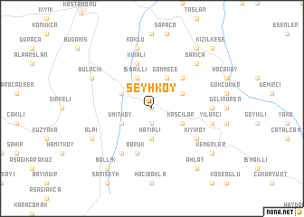 map of Şeyhköy