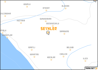 map of Şeyhler