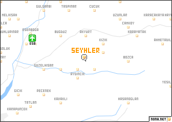 map of Şeyhler