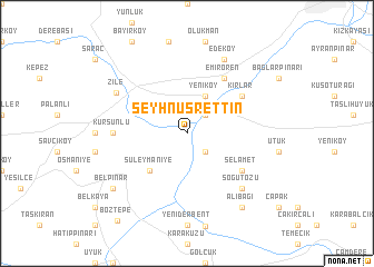 map of Şeyhnusrettin