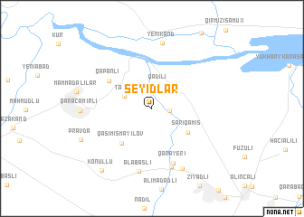 map of Seyidlǝr