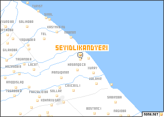 map of Seyidlikǝndyeri