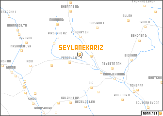 map of Seylān-e Kārīz