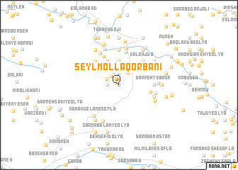 map of Seyl Mollā Qorbānī