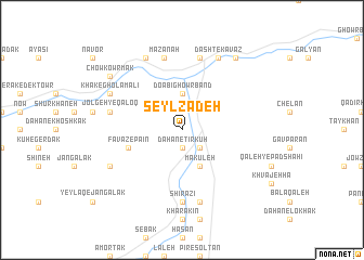 map of Seyl Zadeh