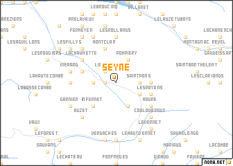 map of Seyne