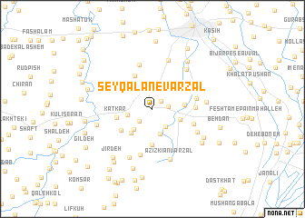 map of Şeyqalān-e Varzal