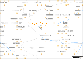 map of Şeyqal Maḩalleh