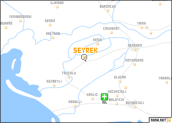 map of Seyrek