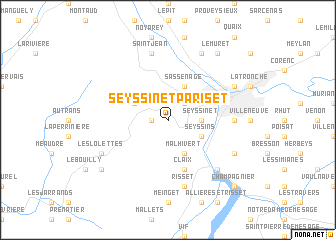 map of Seyssinet-Pariset